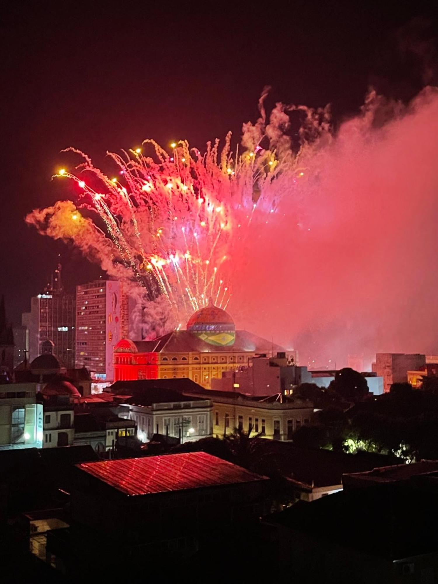 شقة Flat Com Vista Teatro Amazonas ماناوس المظهر الخارجي الصورة